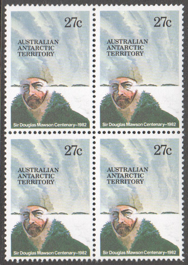 Australian Antarctic Territory Scott L53 MNH Block